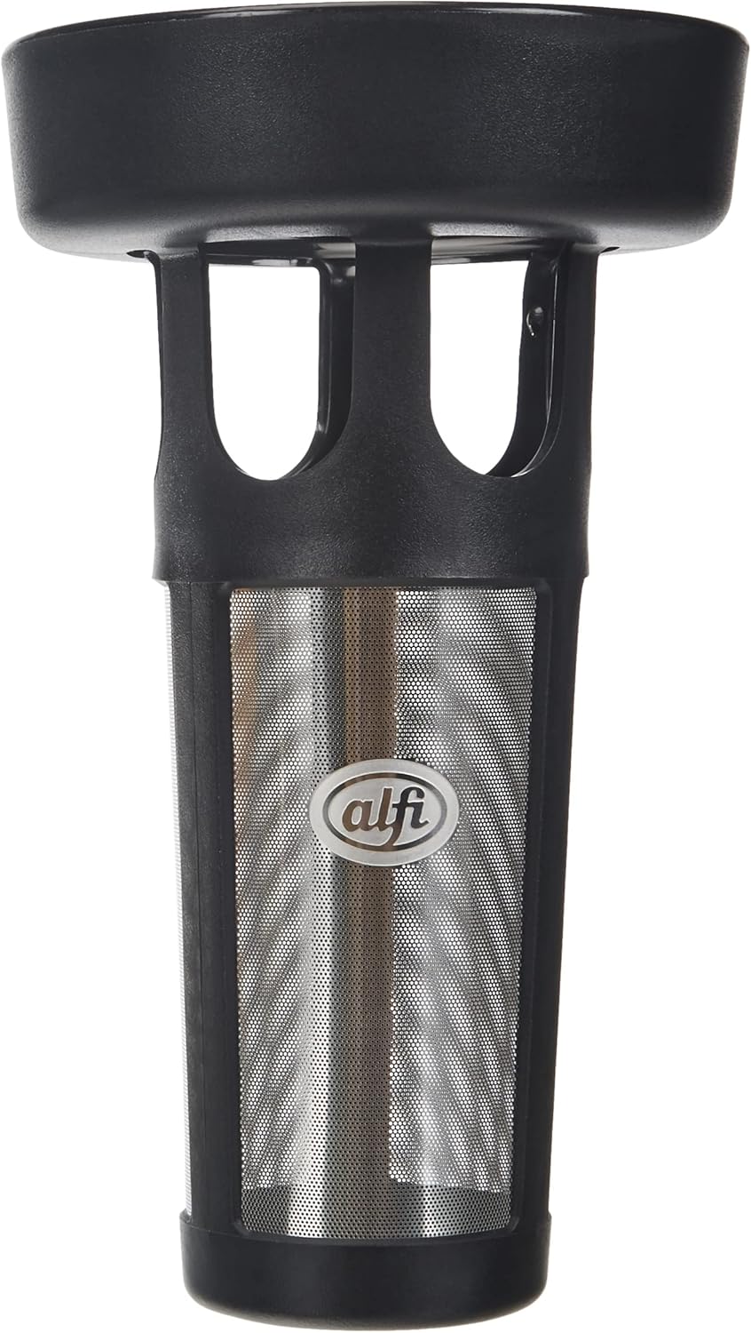 alfi Dan Tea Filter, Tea Strainer with Stainless Steel Filter Film, Filter for Direct Brewing in the Insulated Jug and Cup, Fine Aroma Micropores for Perfect Tea Enjoyment, Black
