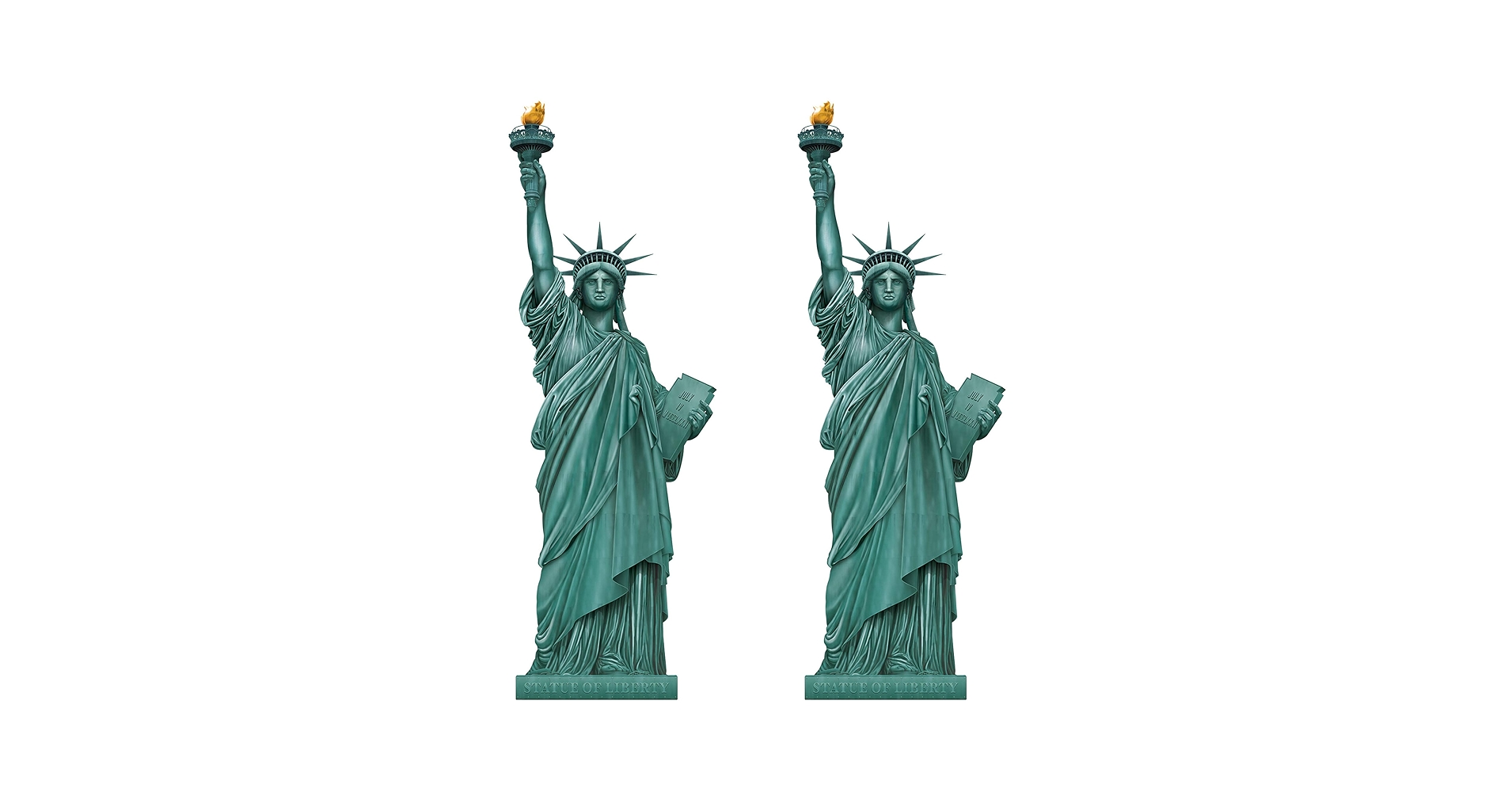 Amazon.com: Beistle Set of 2 Jointed Cut Out Statue of Liberty