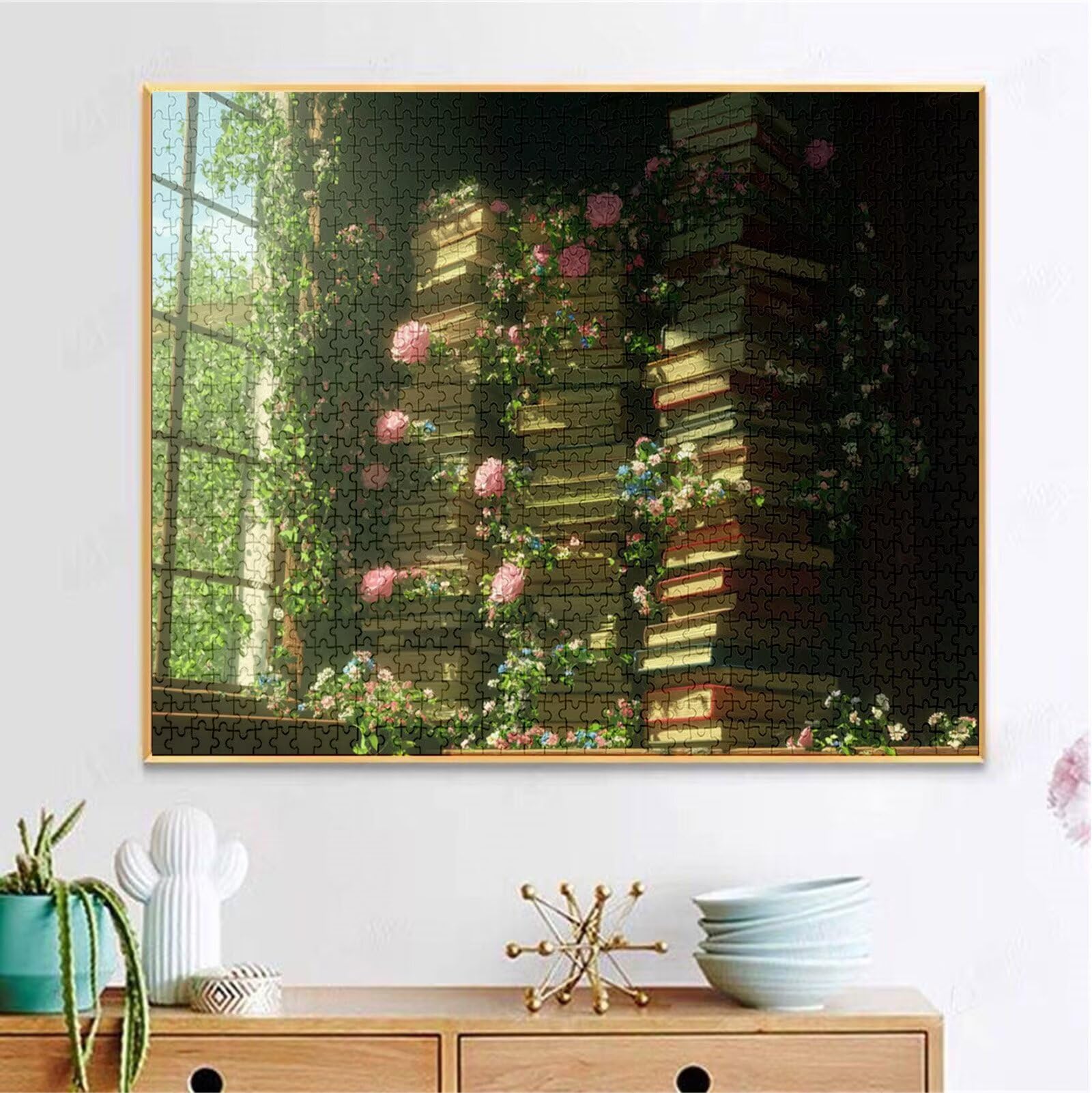 Puzzle 5000 Pezzi, 3 4 5 Anni Puzzle Rosa 6 7 8 Anni Giochi Educativi Sostenibili Con Motivi Per Adulti Da Gioco in Legno Di Alta Qualità Jigsaw Libro per Gioco Familiare, 2026 Regalo Natale H-5462