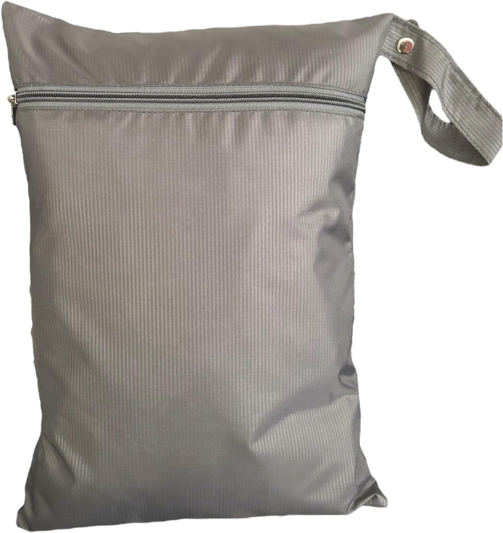 TE Waterproof Wet Bag Washable Reusable for Travel | Clothes Beach Pool Stroller Diapers Gym Swimsuits Toiletries | Travel Essentials Item (Grey)