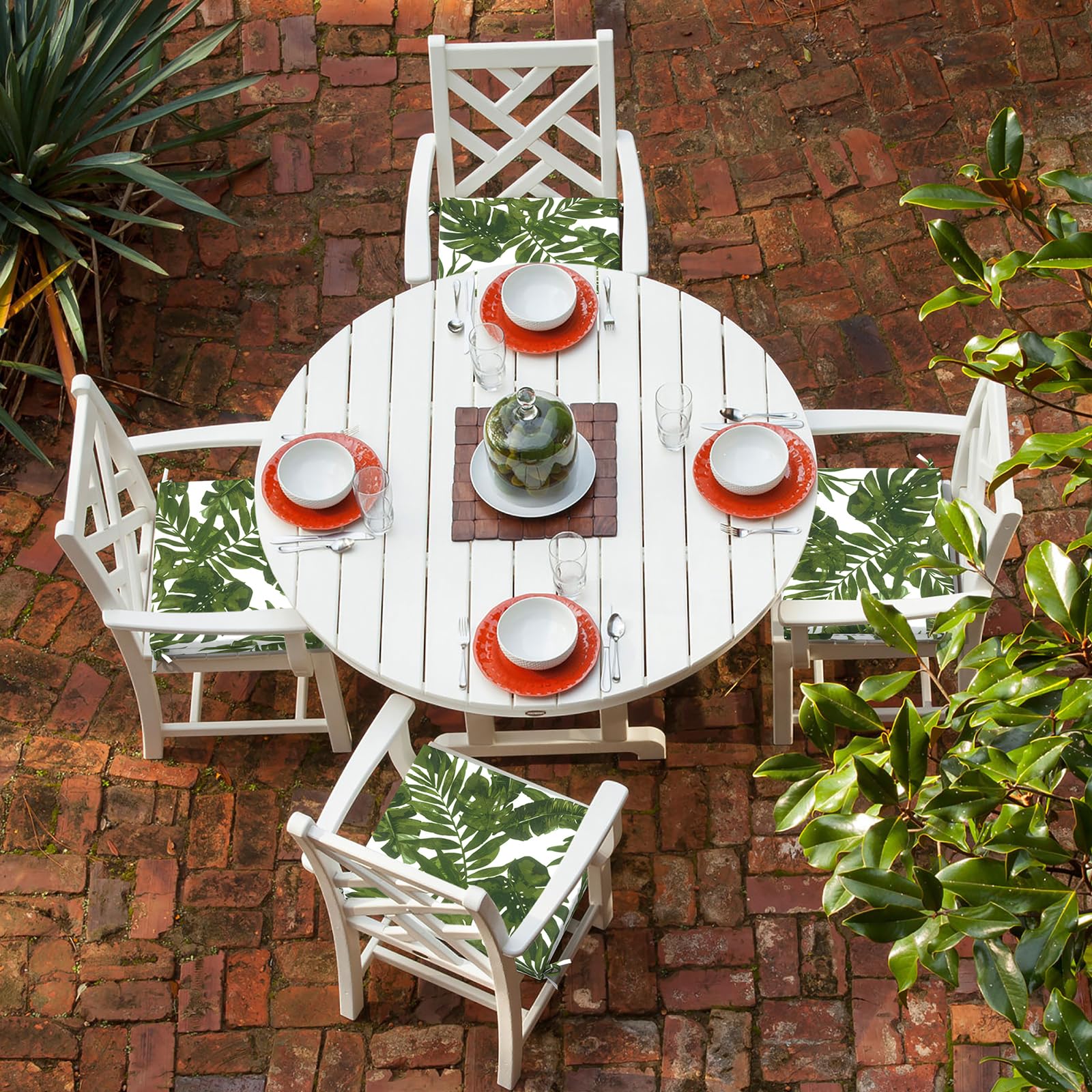 LVTXIII Outdoor Seat Cushions Seasonal Patio Chair Pads With