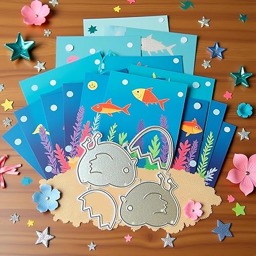 Miniatura 9 de Troqueles de corte de pollitos para hacer tarjetas, plantillas de corte para álbumes de recortes, álbum de fotos, troqueles de papel decorativo para