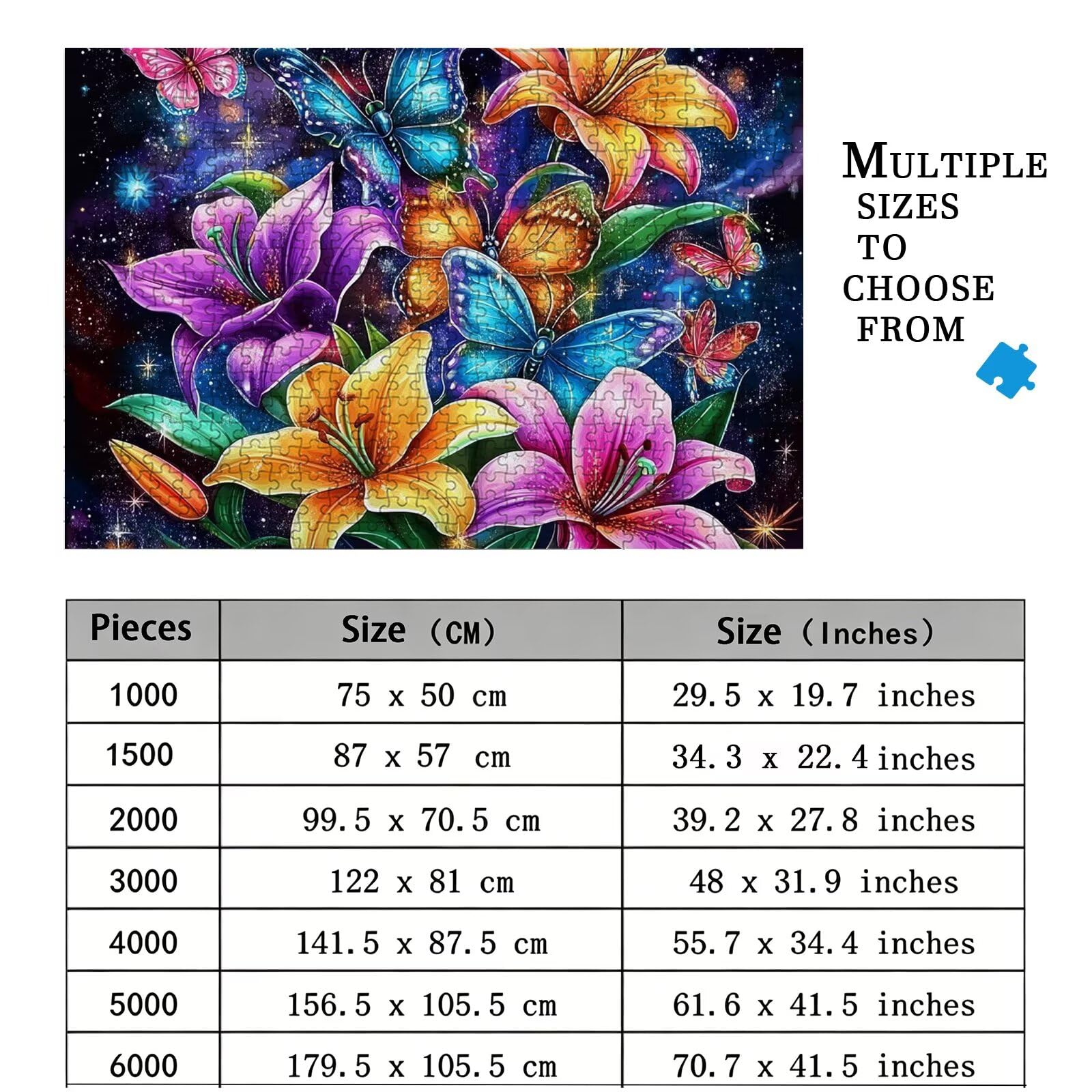 Lilie Puzzle 1500 elementów, trudne puzzle, drewniane puzzle dla całej rodziny, zestaw "zrób to sam", dla dorosłych, nadają się jako dekoracja ścienna i prezenty dla kobiet, temat: Sen 8p-563