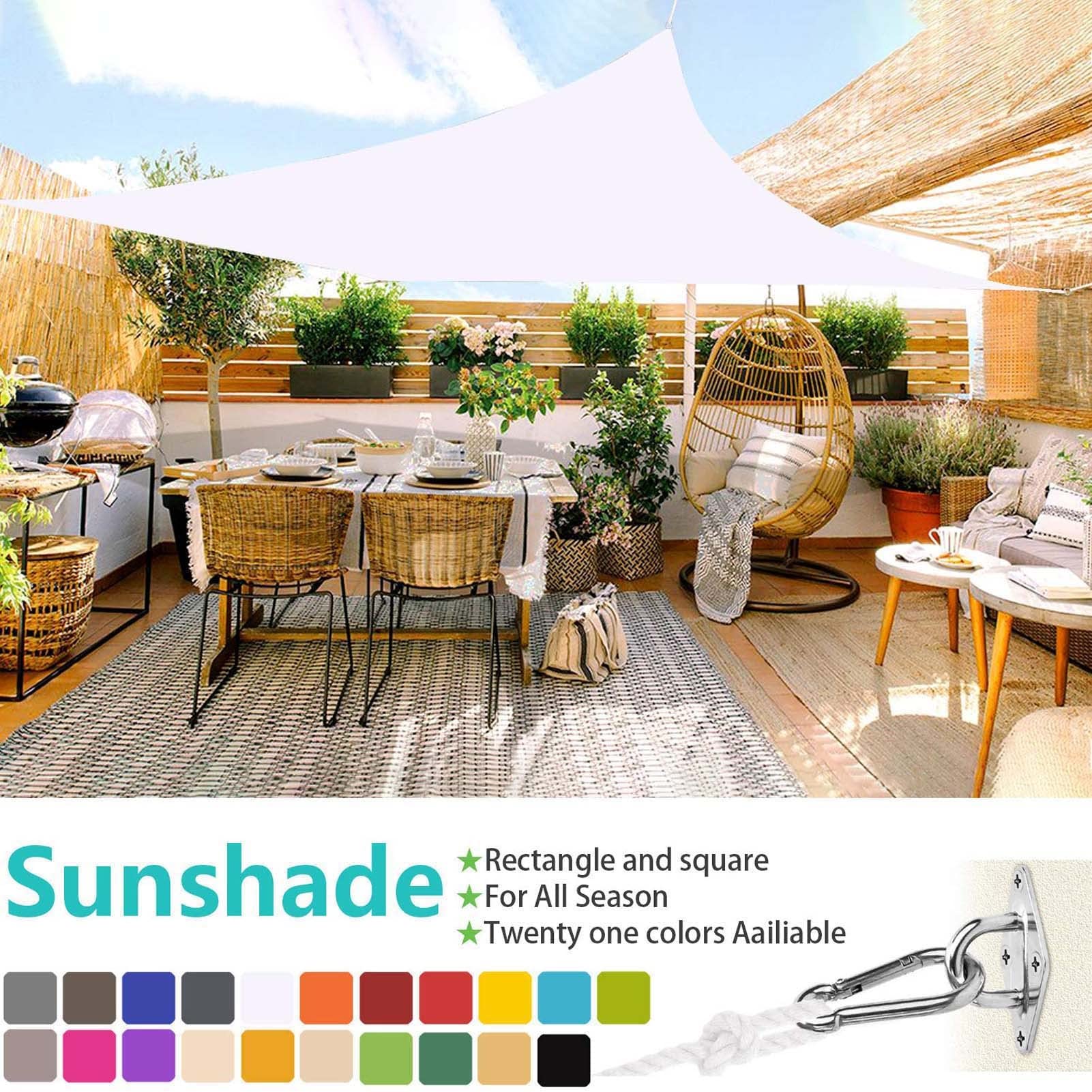 Vela Ombreggiante 3x4m - Tenda Parasole UV 90% HDPE Per Giardino, Patio, Esterno - Foto 5