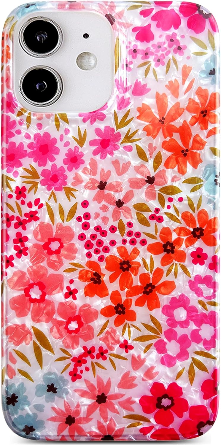 Qokey for iPhone 12 Case,iPhone 12 Pro Case, Cute Flower Case for Girl Women Shell Pattern Sparkle Crystal Translucent Soft Fit TPU Phone Cover for iPhone 12 Pro/12 6.1″, Clear Pink Floral Qokey for iPhone 12 Case,iPhone 12 Pro Case, Cute Flower Case for Girl Women Shell Pattern Sparkle Crystal Translucent Soft Fit TPU Phone Cover for iPhone 12 Pro/12 6.1″, Clear Pink Floral
