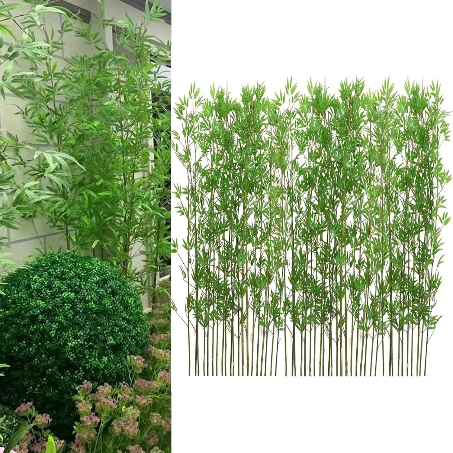 Plantas de bambú artificiales para crear un oasis de calma en su oficina o terraza