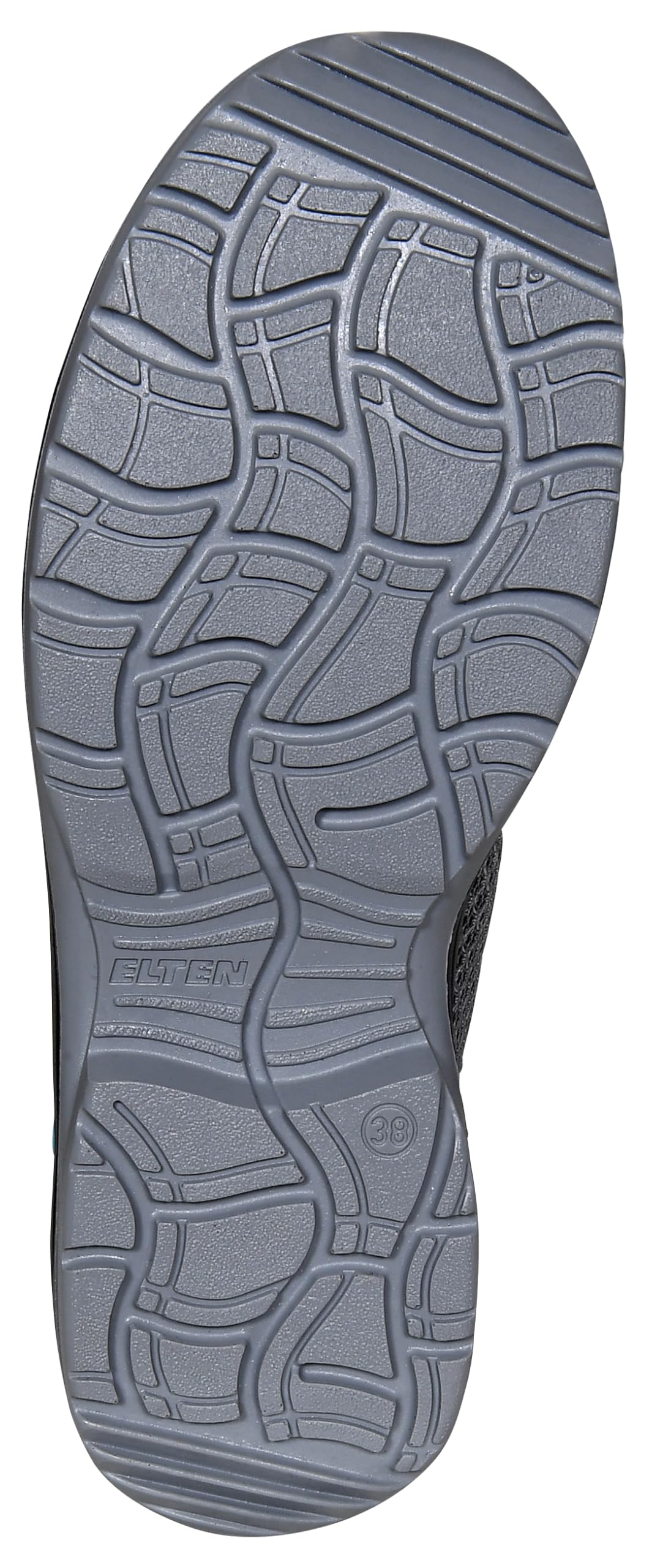 ELTEN Sicherheitsschuhe MILA aqua Low ESD S1, Damen, Textil, Stahlkappe, leicht, sportlich, Grau/Türkis, Größe: 38