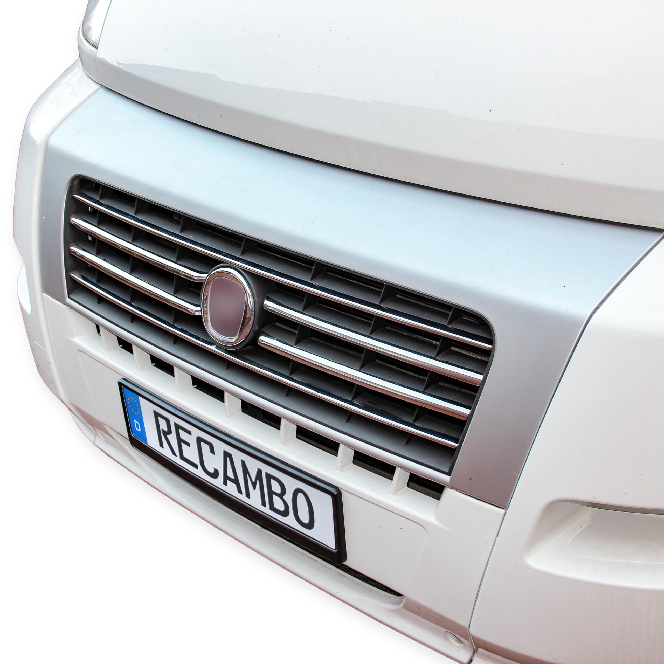 Recambo Grille de refroidissement chromée en acier inoxydable pour Fiat Ducato année de construction 2006-2014