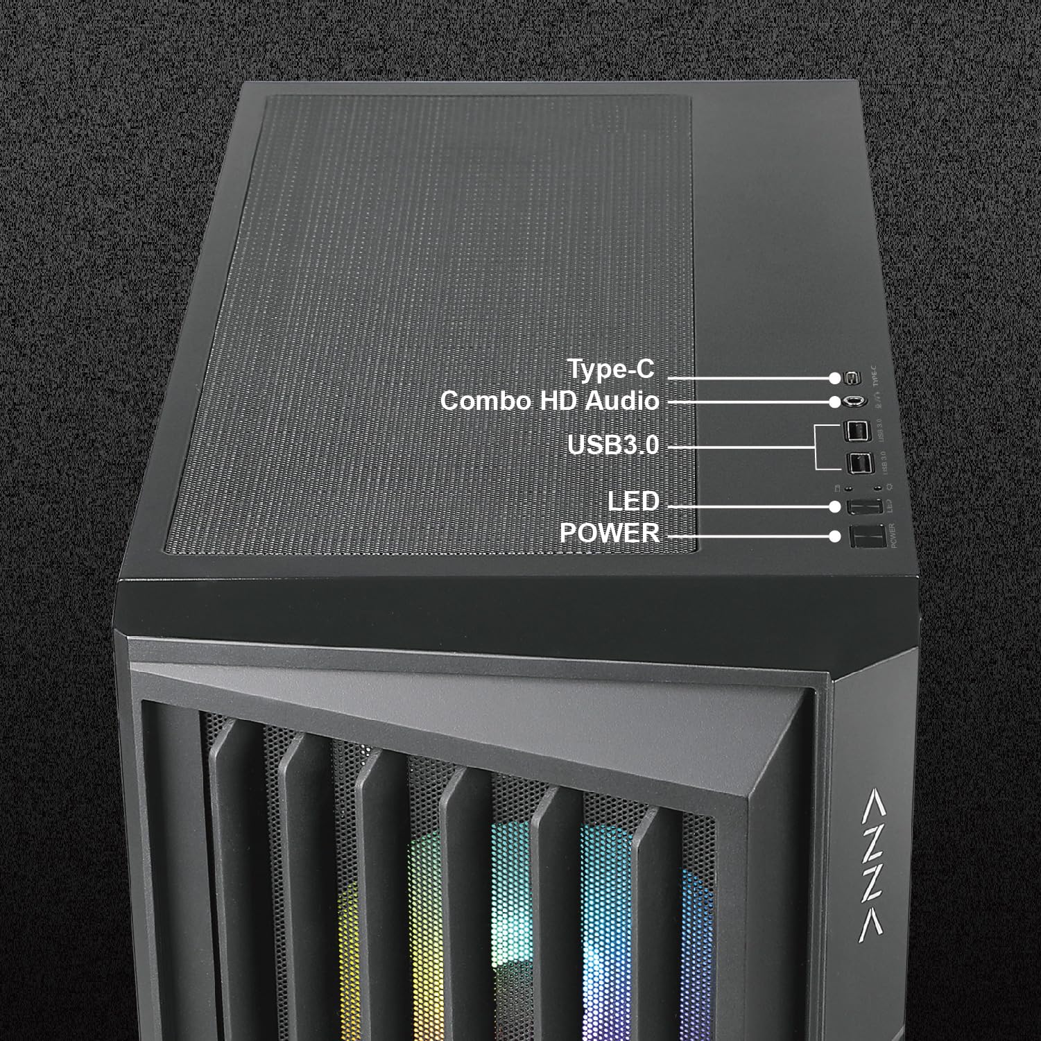 Amazon.com: AZZA CSAZ-490 Torrent/Gaming/ATX Mid-Tower/Computer