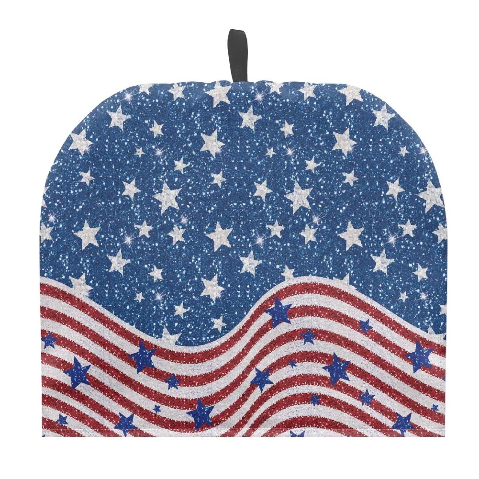 Stars and Stripes Tea Cozy for Teapot Patriotic Decoration Teapot Insulation Cover for 4th of July Keeping Warm Tea Cup Warmer Cozy