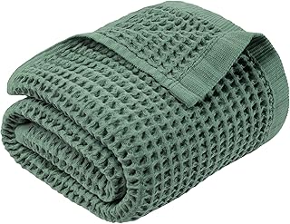 DEMMEX Organic Cotton Waffle Weave Turkish Bath Towel - Ultra Soft Light...