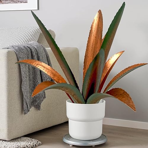 Miniatura 3 de Planta de agave de metal para bricolaje, escultura de tequila, escultura de tequila rústica para jardín, decoración al aire libre, plantas metálicas