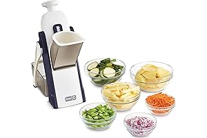 Safe Slice Mandoline Slicer for Vegetables, Meal Prep with 30+ Presets