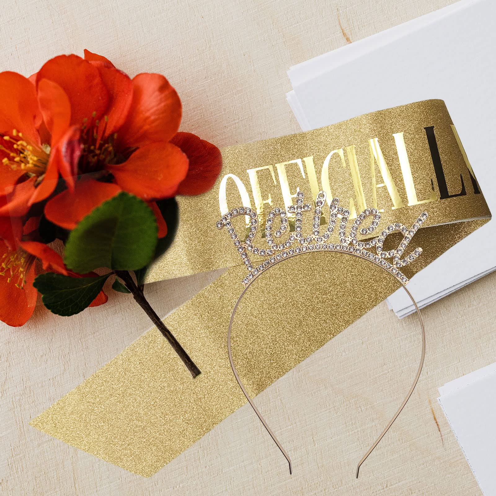 Ruhestandsgeschenk-Set Für Frauen – Krone & Schärpe Mit Strass Für Die Retirement-Party