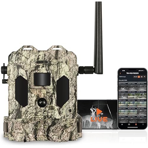 Bushnell Cellucore Live Cellular Trail Camera, Dual SIM Connectivity Cellular Game Camera with Live Streaming Video and Images, Works with OnX Hunt