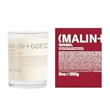 MALIN&plus;GOETZ 9oz Scented Candle &vert; Hand-Poured Soy Wax with Unique Fragrance Blends &vert; Clean-Burning&comma; Vegan & Cruelty-Free &vert; Bergamot&comma; Sage&comma; Otto&comma; Tomato&comma; Strawberry&comma; Cannabis&comma; Dark Rum & Leather