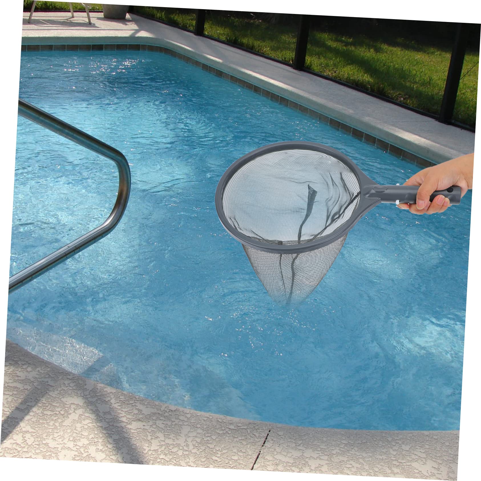 Sosoport 2 Piezas De Red De Hojas con Asa Fácil De Usar para Limpieza De Piscinas.