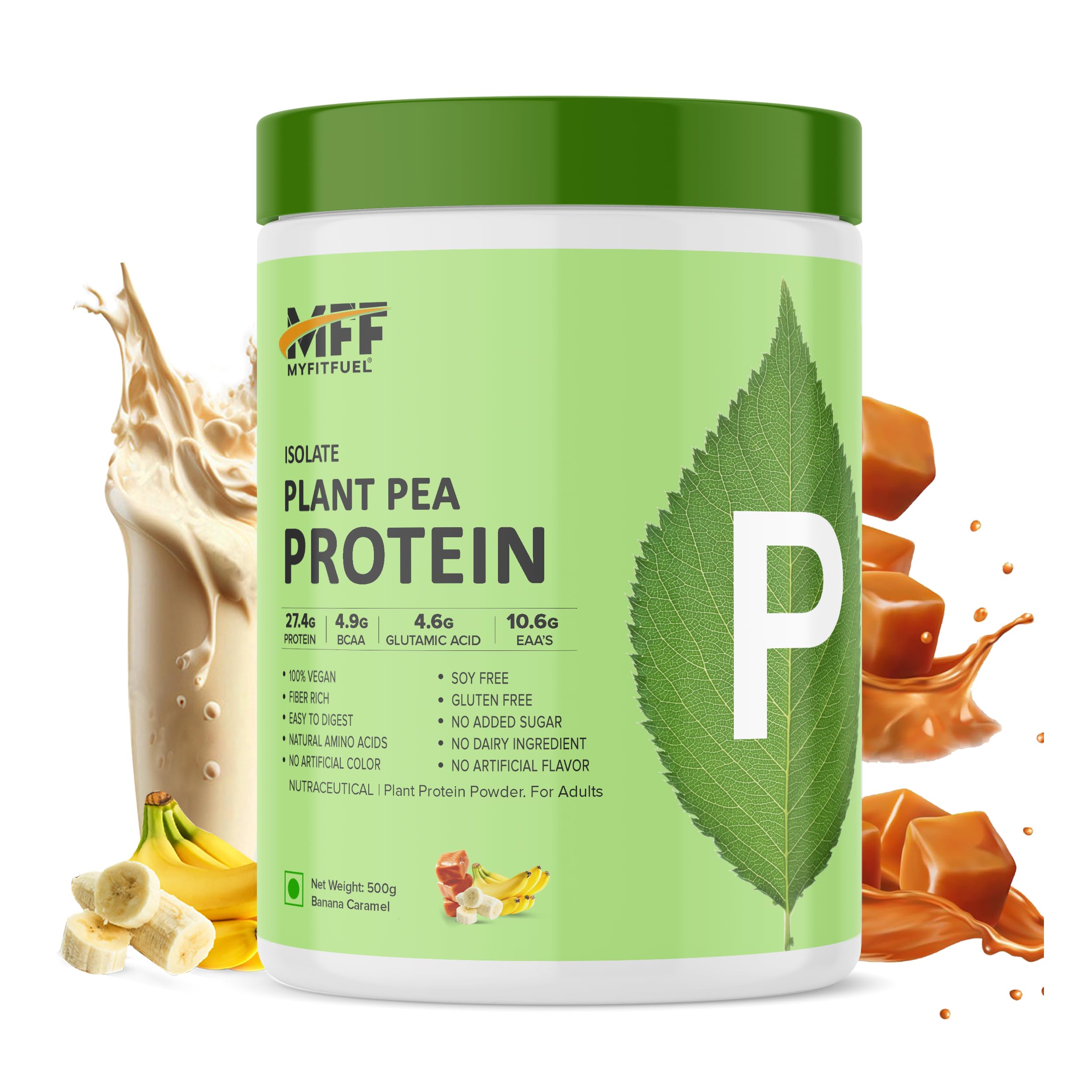 MyFitFuel Clean Plant Pea Protein Isolate (28g Protein, 5g BCAA, 10.8g EAA) |Easy to Digest | Vegan Plant Protein Powder [500g, 14 Servings, (Unflavoured)] — Amazon image 31