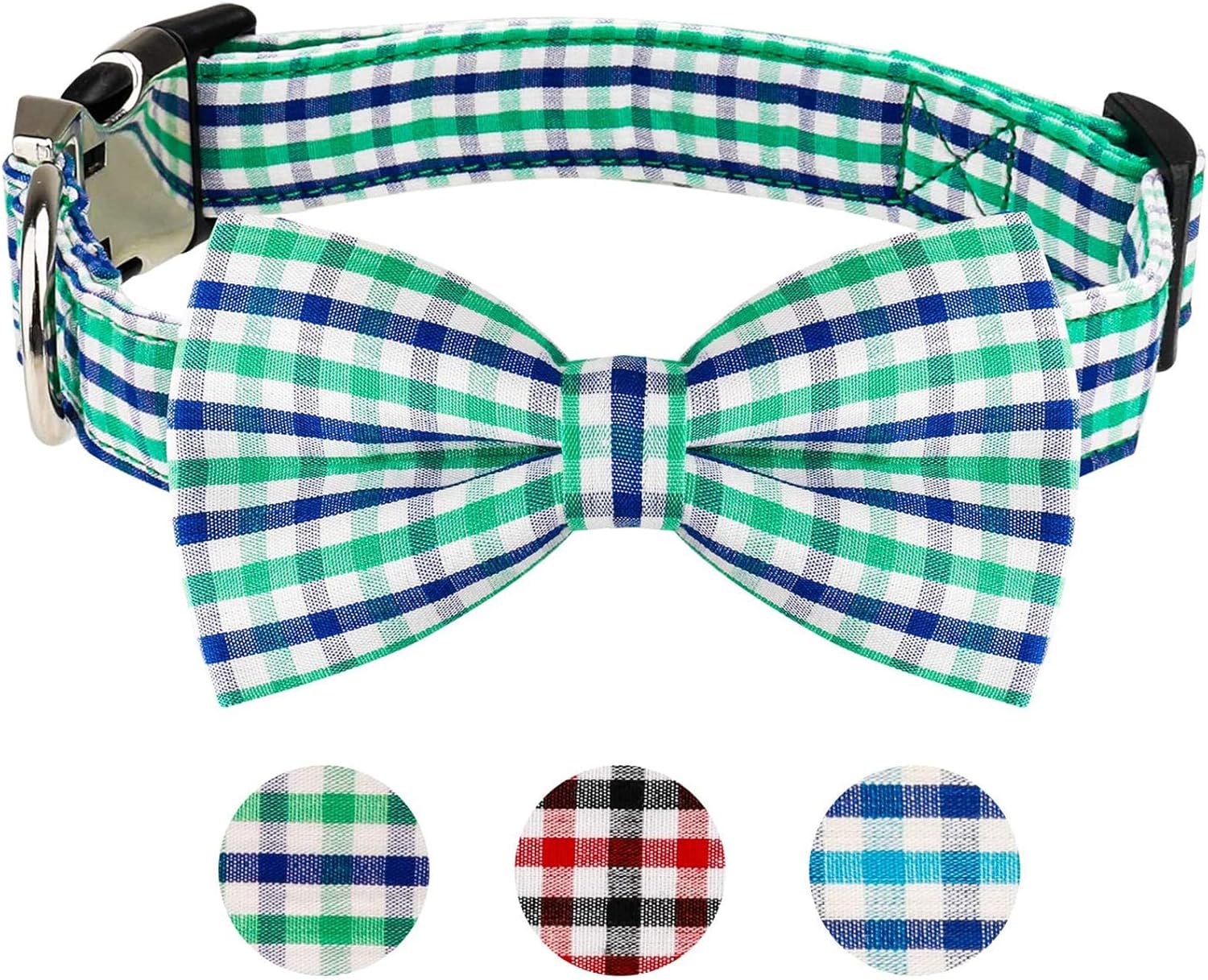Dog Bow Tie, HAOPINSH Bow Tie Dog Collar Dog Plaid Bow Tie Collar