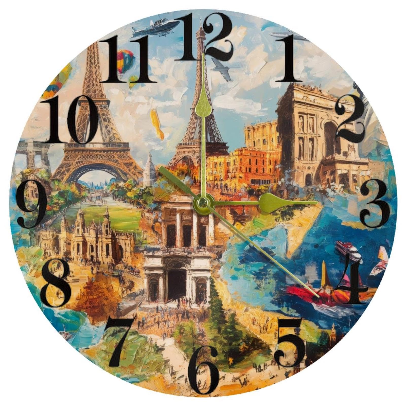 Horloge murale à quartz pour la cuisine et le salon familial
