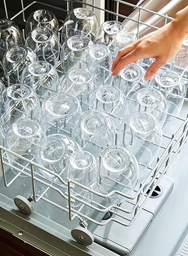 Miniatura 9 de Copas de vino irrompibles sin tallo, juego de 4, 12 onzas, aptas para lavavajillas, sin BPA, Tritan transparente, sin tallo, inastillables para