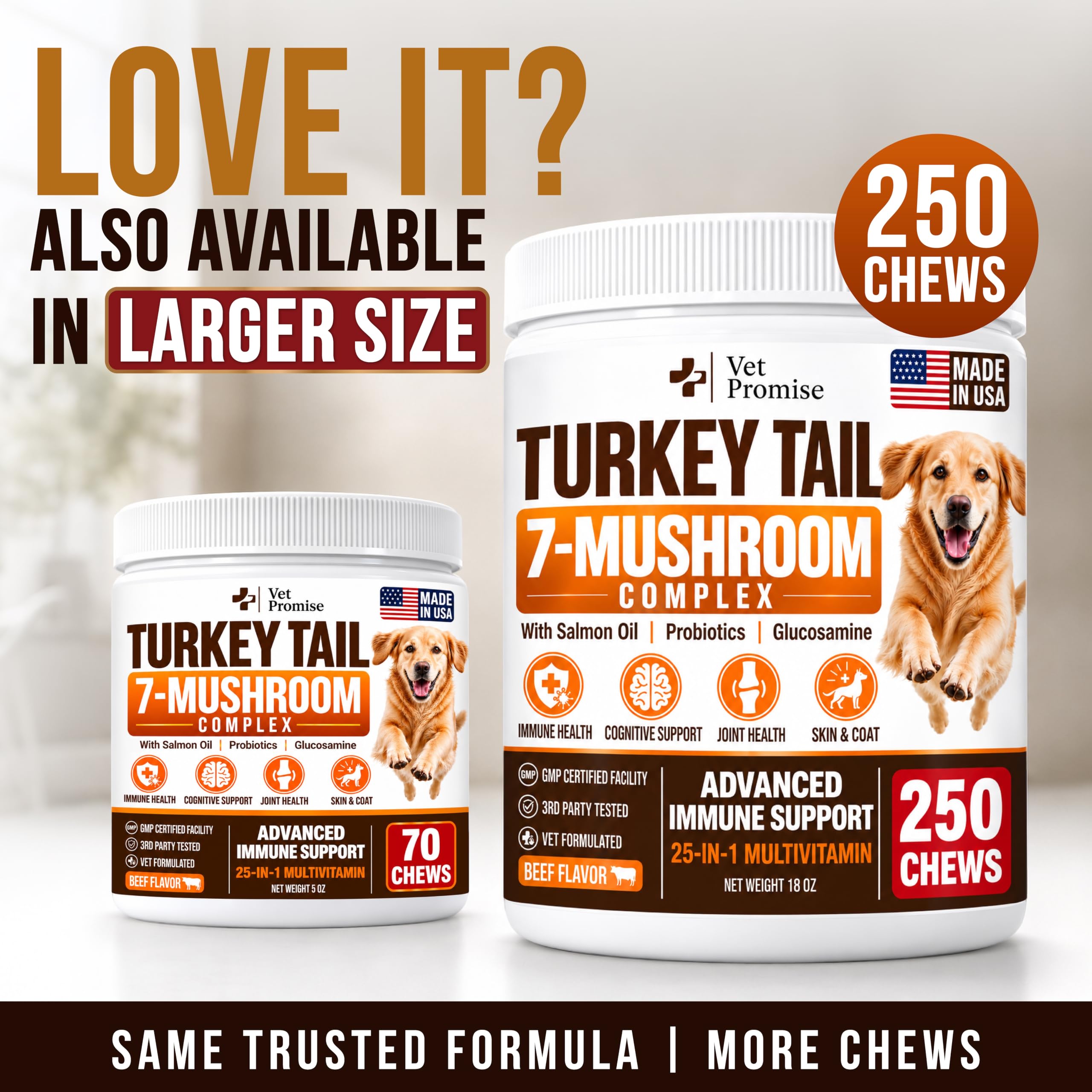 Turkey Tail Mushroom for Dogs - Dog Lipoma Mushroom Supplement, 70 Treats — Amazon image 7