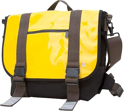أكياس رمز Lorimer Enamel Messenger Bag ، أصفر ، مقاس واحد