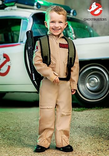 Miniatura 2 de Disfraz de Cazafantasmas con accesorio de paquete de protones para niños pequeños, overol de cazafantasmas, cazador de fantasmas para Halloween