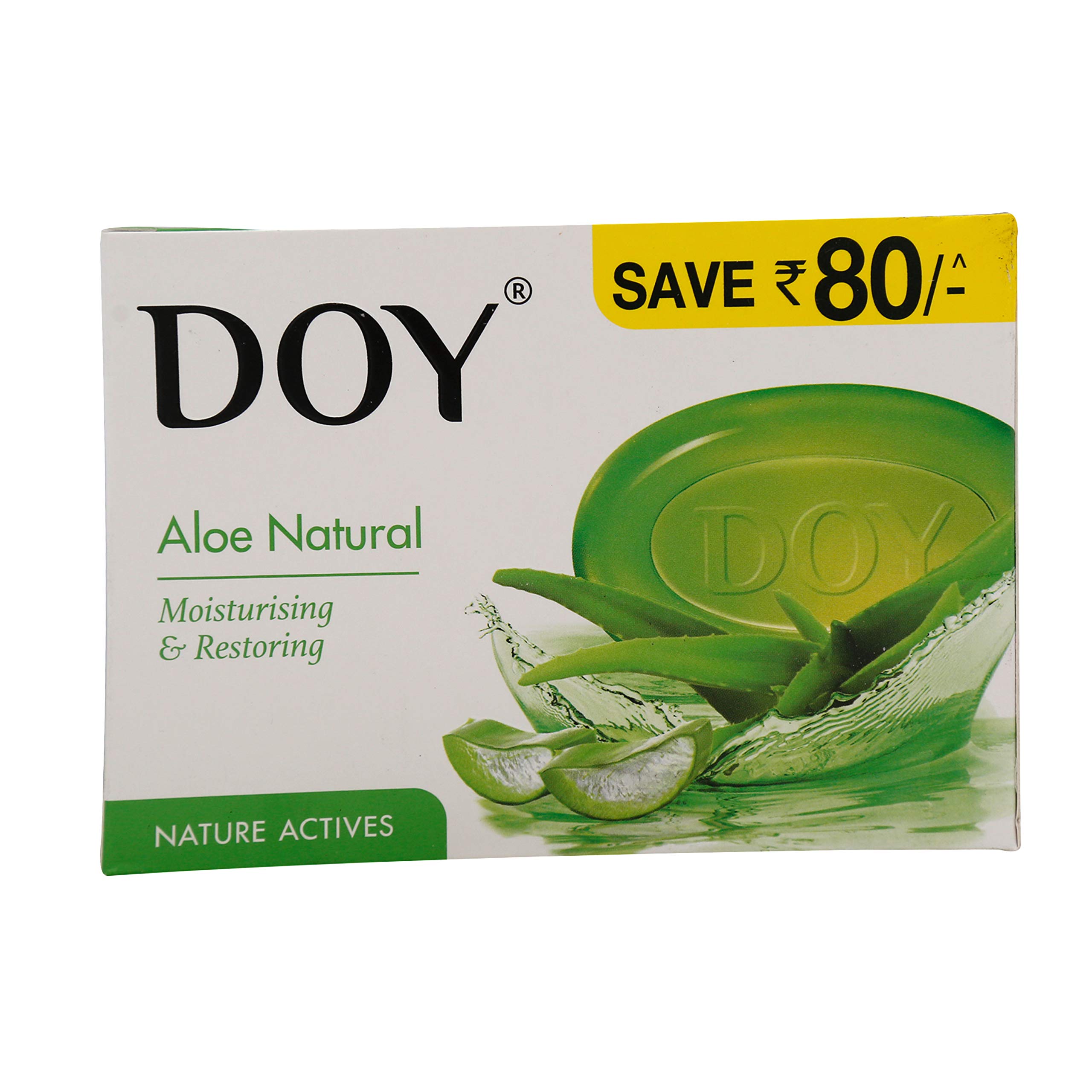 Aloe Natural Soap, 125 g (Pack of 4)