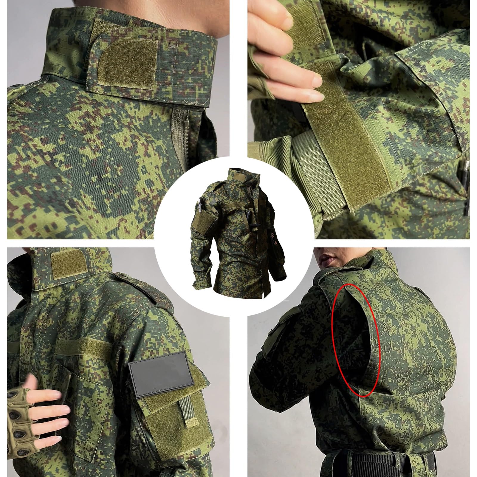 Combinaison Tactique de Camouflage Russe, Combinaisons de Chemise de Combat Tactique pour Hommes, Manteau Coupe-vent Pour Printemps et Automne