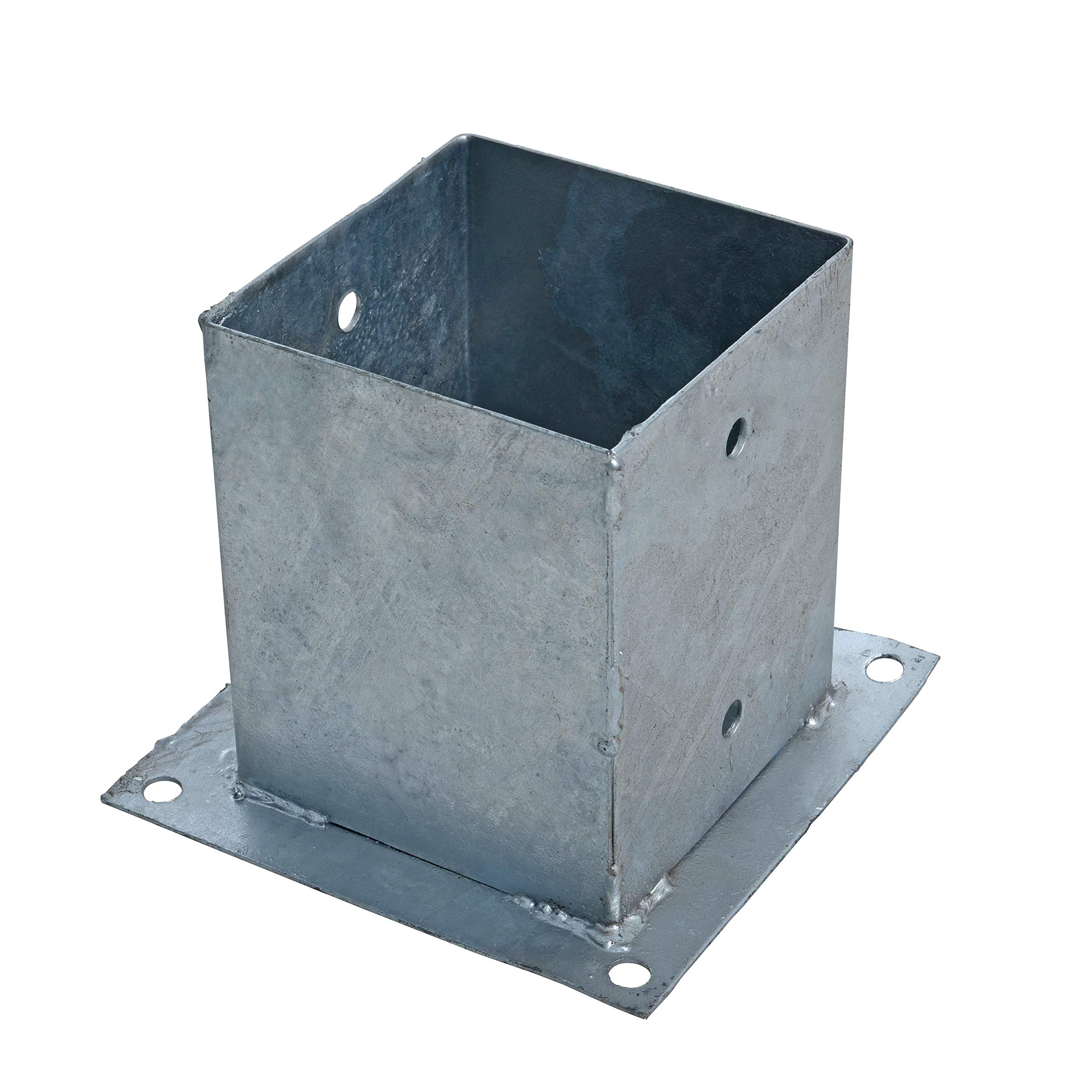 Estexo, 15 supporti per pali da pavimento, 15 pezzi, per montaggio a pavimento, manicotto per palo quadrato (81 x 150 mm)