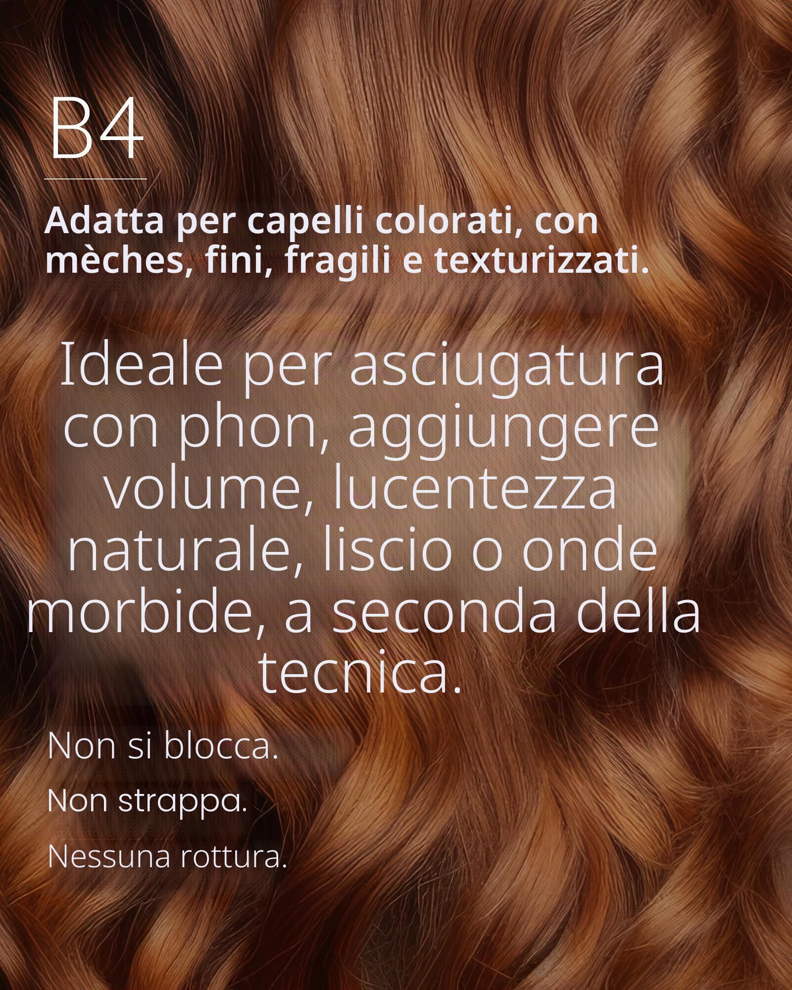 Ibiza Hair - Spazzola rotonda - Legno di sughero eco - B4 Naturale - Professionale - Fatto a mano - Grande
