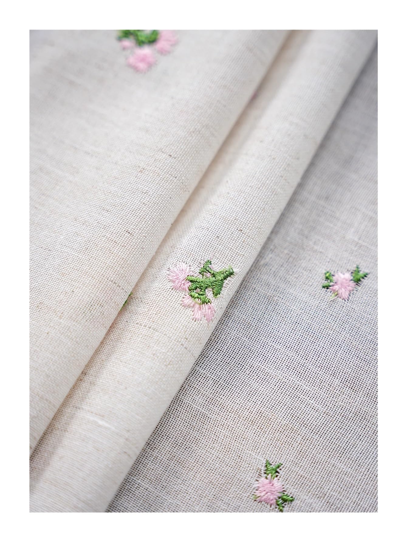 Mantel de Navidad Small Fresh Pink Flower Embroidery Hanging Spike Tablecloth Living Room Kitchen Dining Table Decoration(140x140cm)