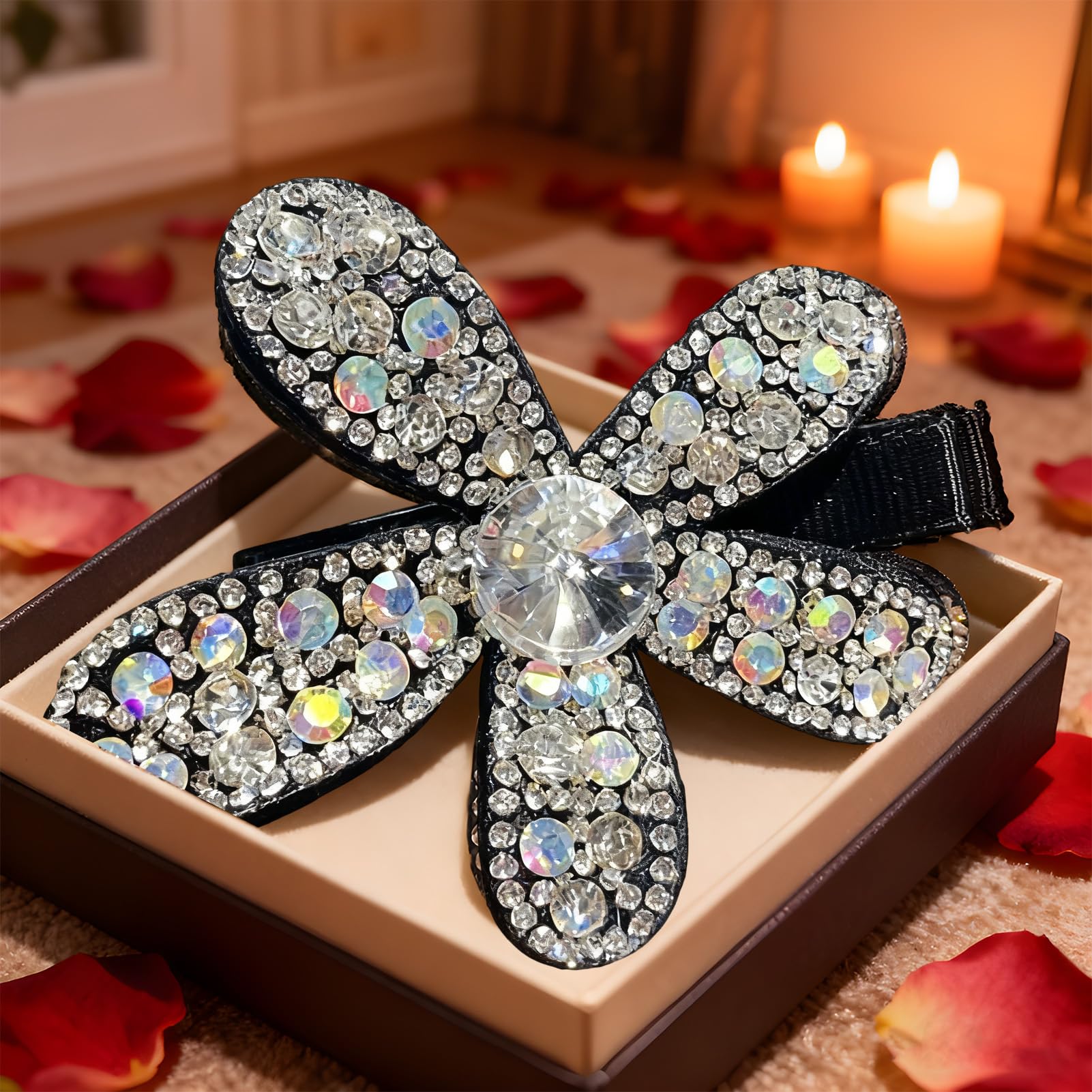 Fermagli Per Capelli Con Strass Mollette Per Capelli Floreali Con Strass 3D