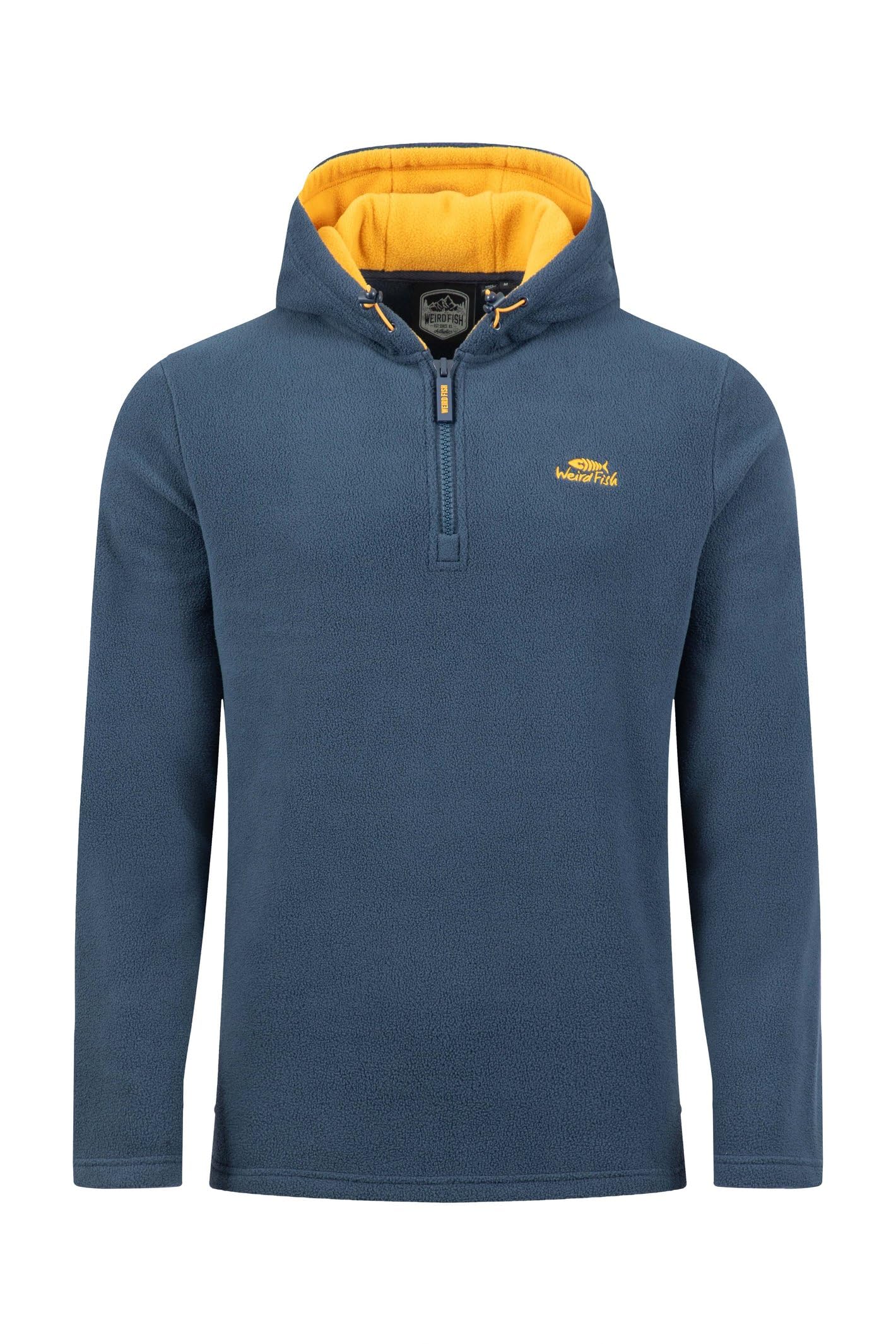 Weird Fish Gervase 1/4 Zip Microfleece Hoodie Navy Size XL. (Jumper/Sweater/Fleece)