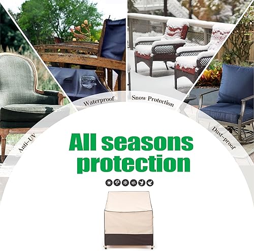 Miniatura 22 de F&J Outdoors Fundas para sillas de patio, impermeables, resistentes a los rayos UV, resistentes a los rayos UV, para exteriores, para silla
