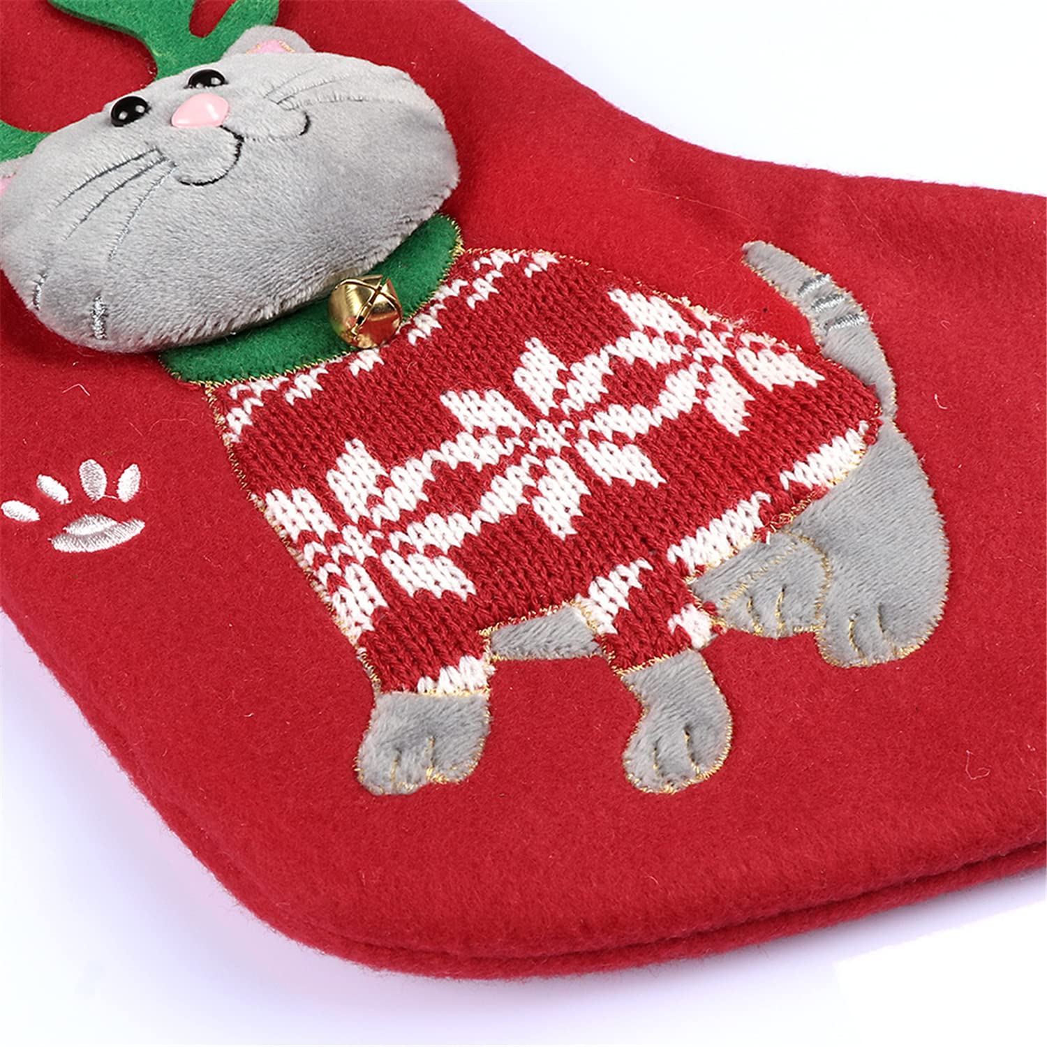 Calze di Natale Grandi Calze Decorazione 38,1 cm 3D Animali Del Fumetto Per Cane Calzini Per Albero Appeso Decorazione Della Casa