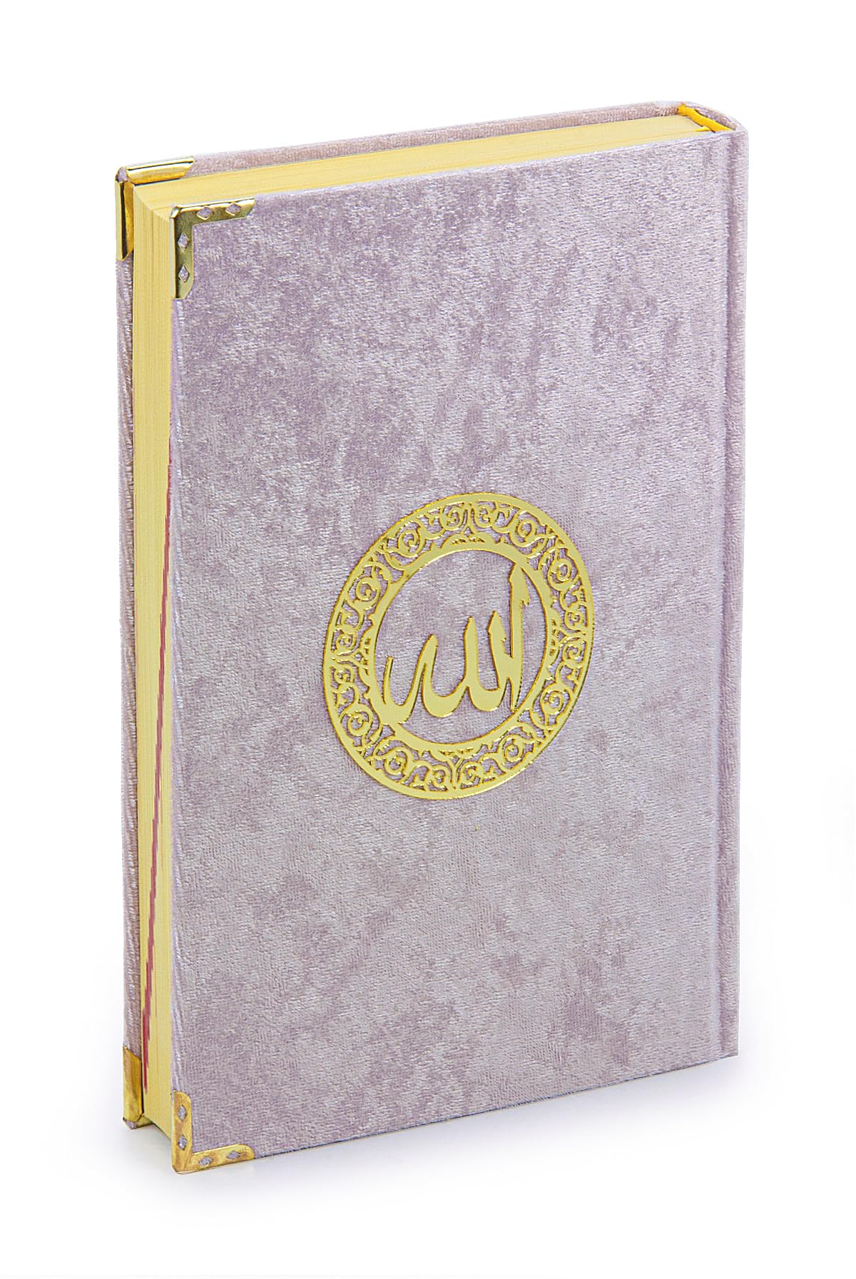 ihvan online, Ensemble cadeau du Saint Coran en arabe, Support de livre, Support de Coran de bureau, Rehal, Coffret recouvert de velours Rihal, Cadeaux islamiques décoratifs pour musulmans, Rose