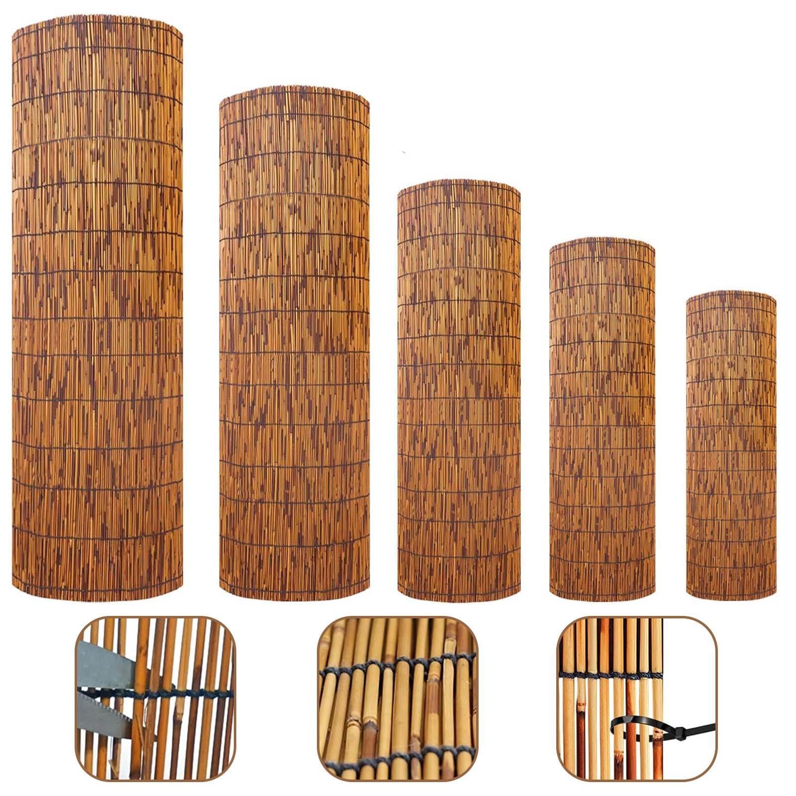 Bambus-sichtschutz Balkon Bambus Schilfrohrmatte 100x600 120x600 Weidenzaun  Sichtschutz Schilfmatten Sichtschutz Zaun Fr Home Bar Garten Terrasse Mit  100 Zip Ties, Privatsphre Und Atmosphre : Amazon.de: Garten