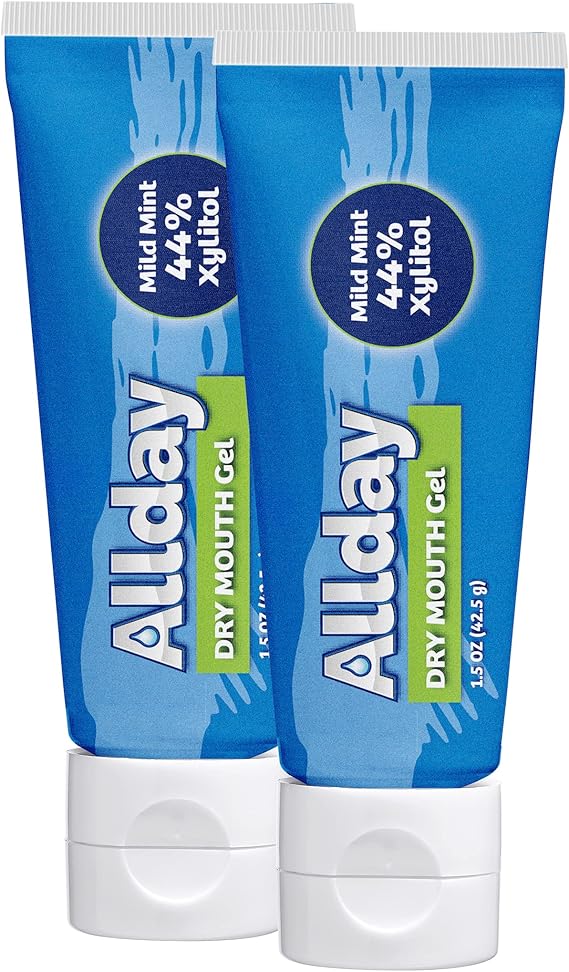 Allday Dry Mouth Gel Maximum Strength Xylitol, Fast Acting, NonAcidic (Pack of 2) Amazon.ca