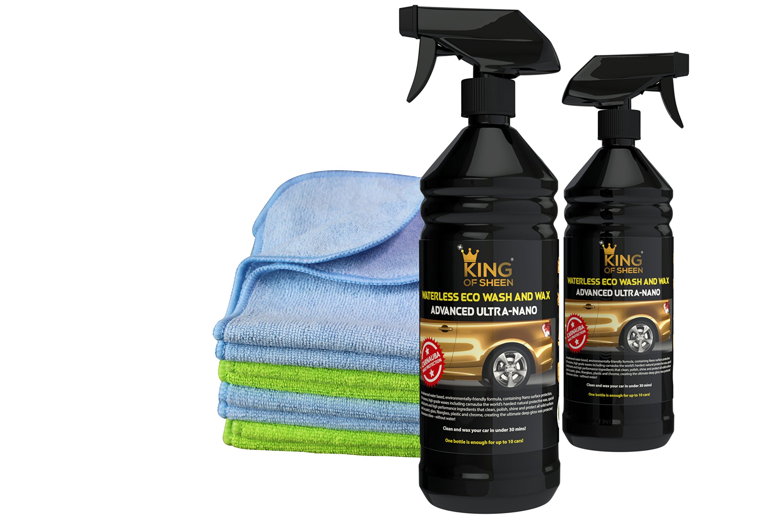 King of Sheen, Waterless Car Wash and Wax Spray Car Cleaner with