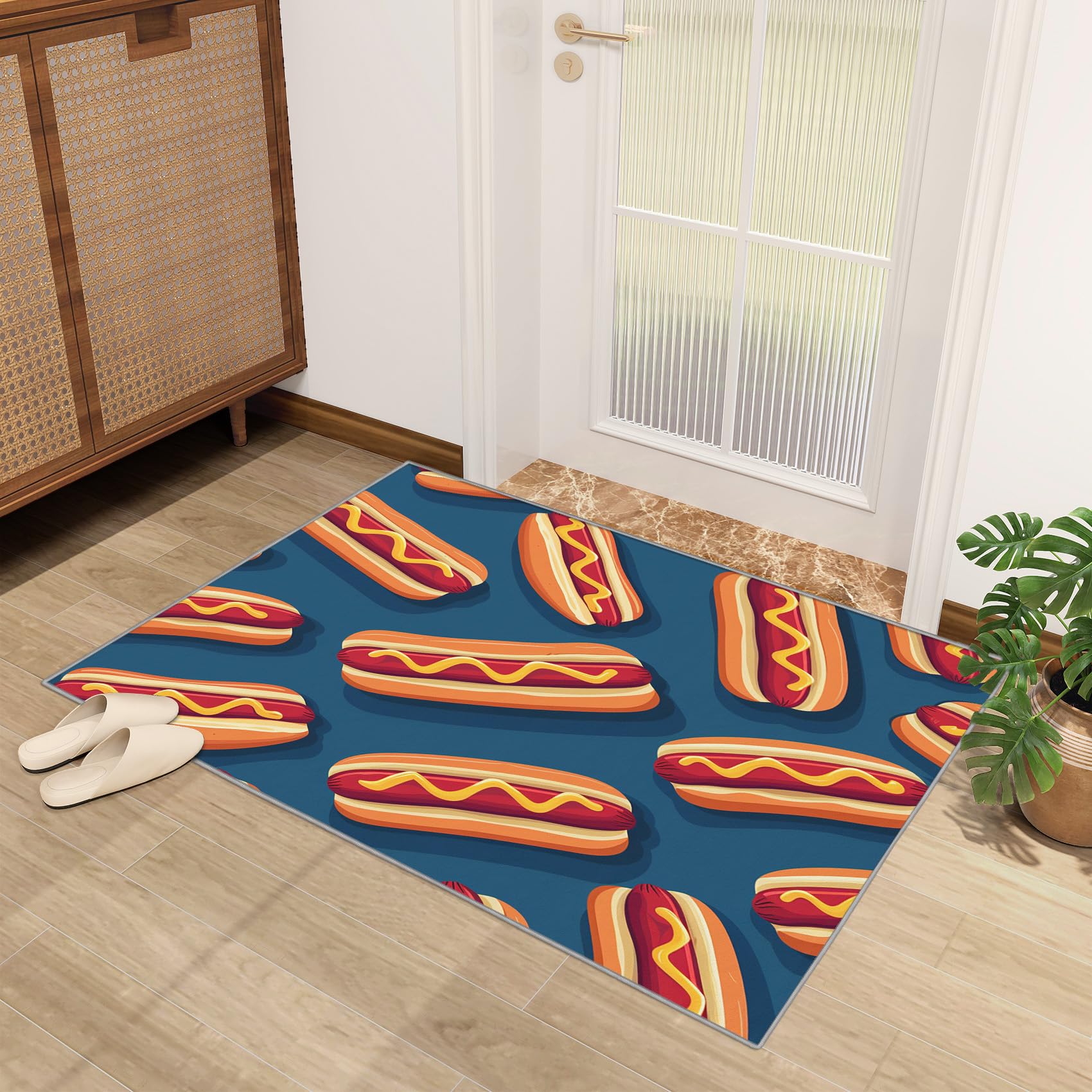 Amazon.com: SherAvant Hot Dog Area Rug - 5x7 ft - Multicolor