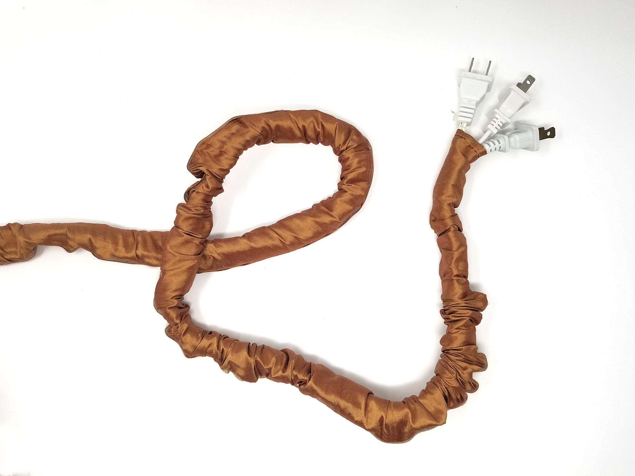 Spice Lamp Cord Cover Thin-Style 100% Silk 9 ft long Copper