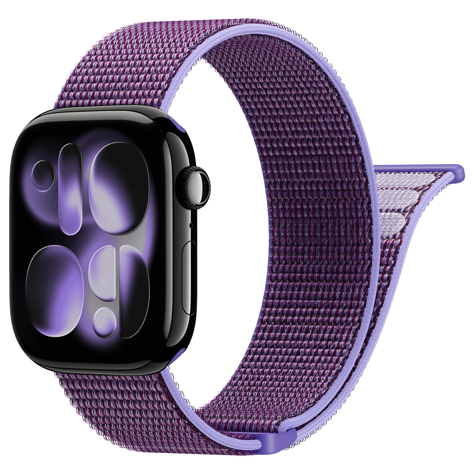 Yoohoo Nylon Armband Kompatibel mit Apple Watch Armband 40mm 41mm 42mm 38mm 46mm 44mm 45mm 49mm, Verstellbare Sport Armband für iWatch SE Ultra Ultra2 Series 10 9 8 7 6 5 4 3 2 1 Damen/Herren