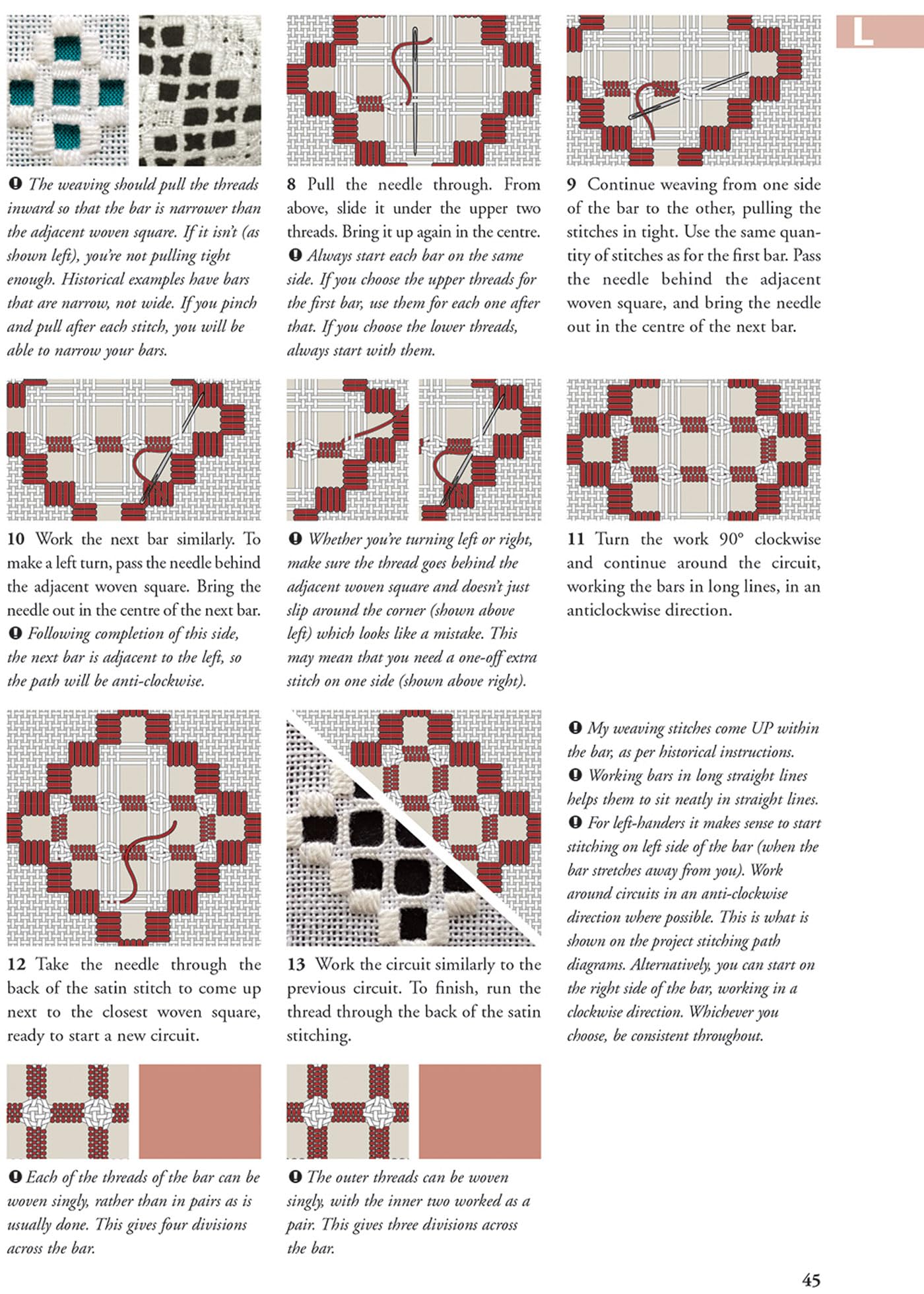Hardanger Filling Stitches: A Step-by-Step Handbook