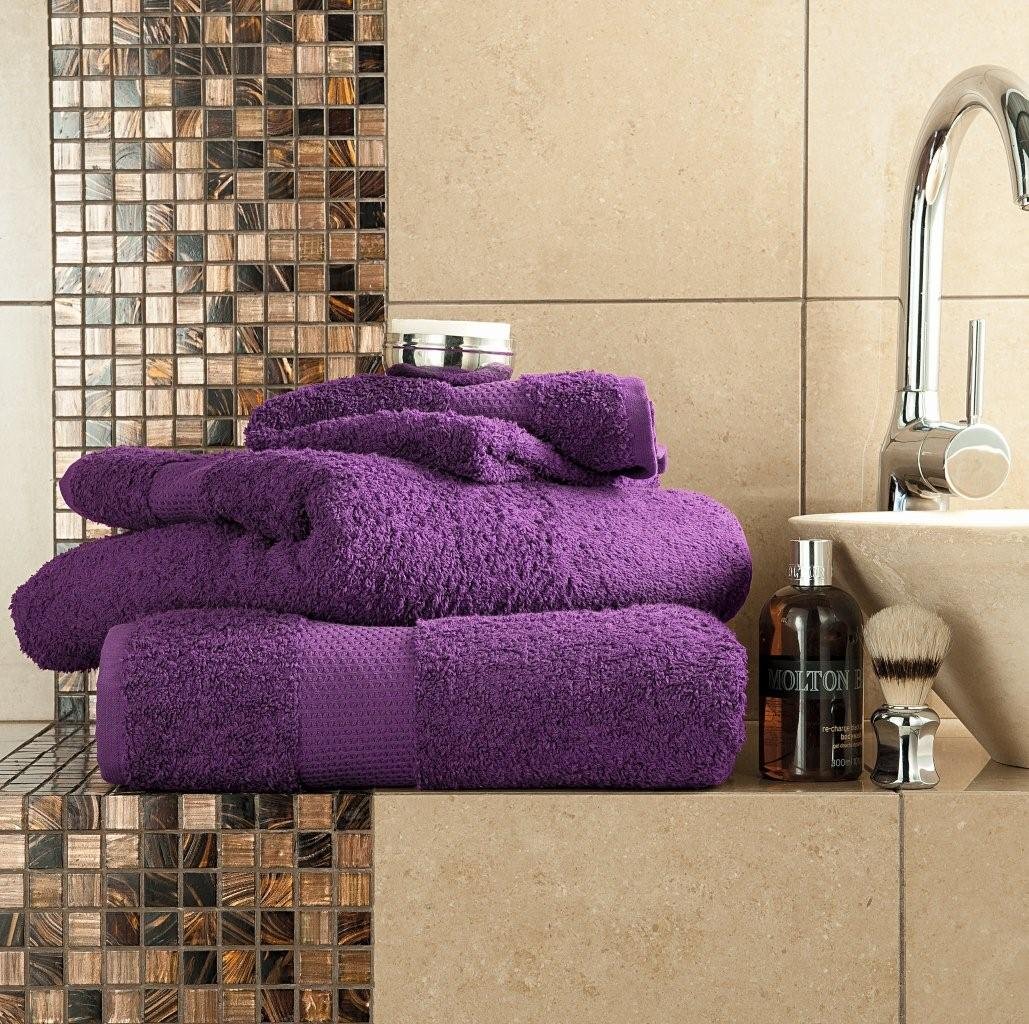 Gc Gaveno Cavailia Purple Gaveno Cavailia Egyptian Cotton Thick Absorbent 700 Gsm Miami Hand Towel [ Pack Of 4- (50X85 Cm)