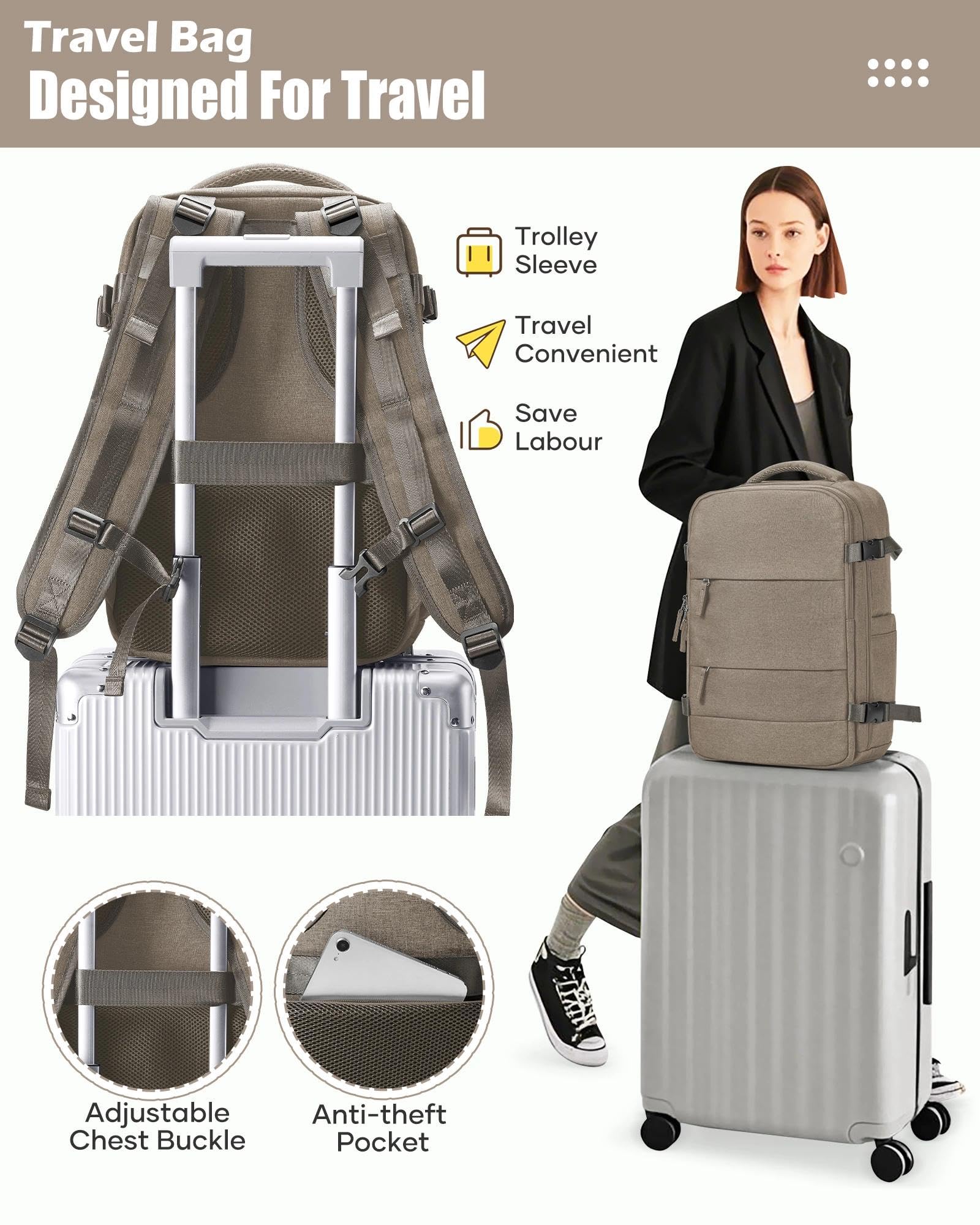SZLX Plecak Próżniowy Bagaż Podręczny Dla Kobiet, Plecak Z Poduszką i Systemem Próżniowym Do Podróży, Plecak Podróżny Ryanair W Rozmiarze Kabinowym Z Pompką, Wodoodporna Walizka Próżniowa Dla Mężczyzn