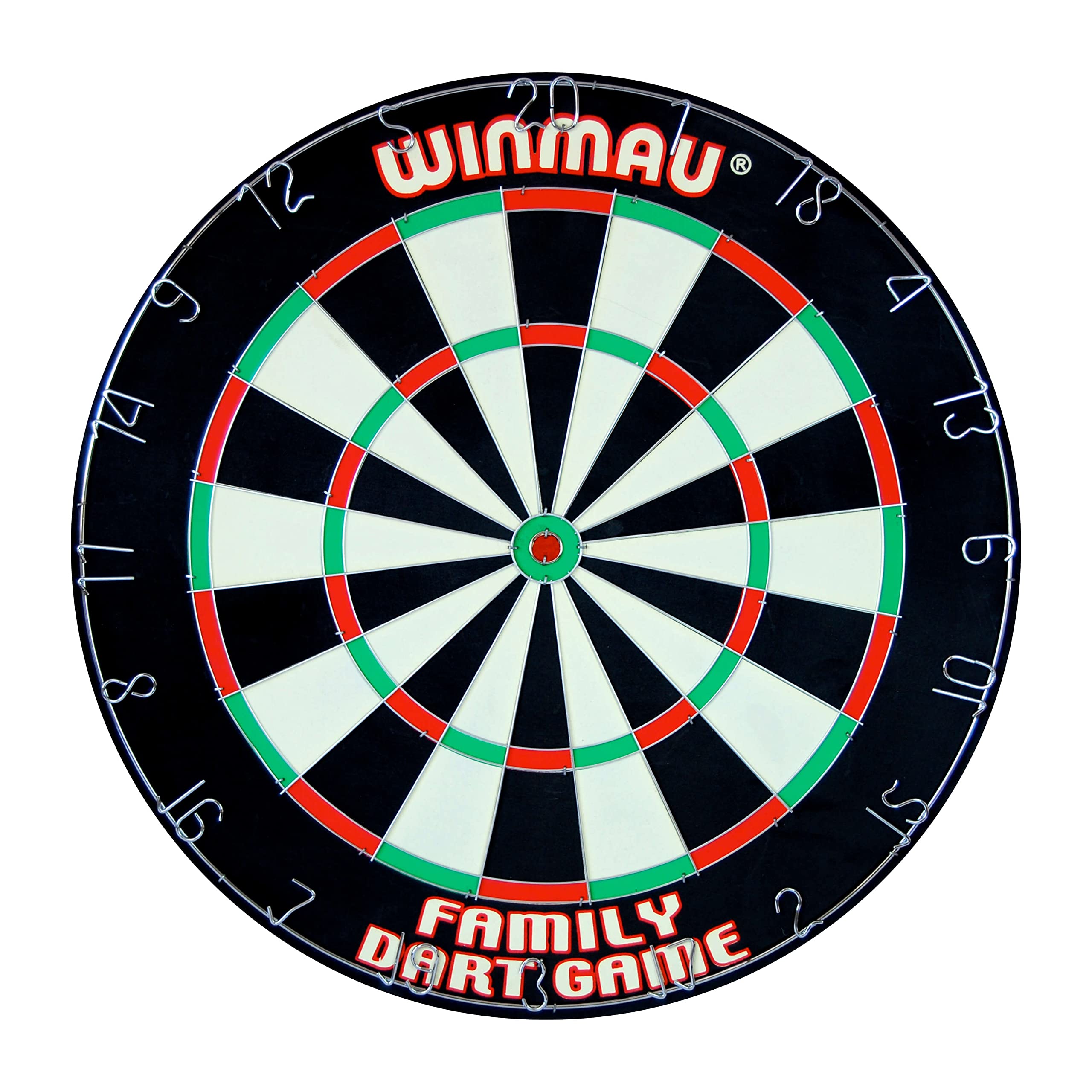 WINMAU Family Dart Game con 2 Set di Freccette in Ottone