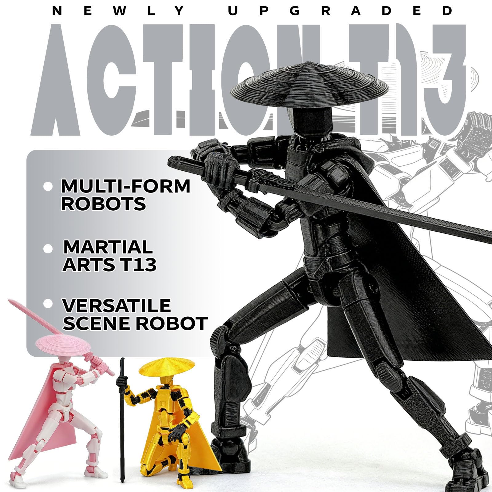 Amazon.com: PkghoKids T13 Already Assembled Action Figure