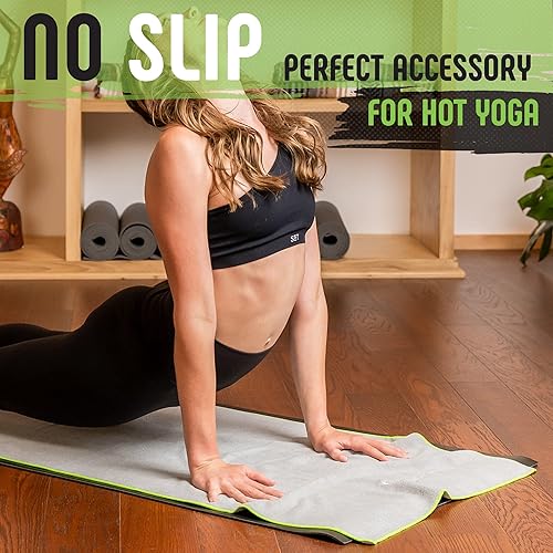 Miniatura 3 de Gradient Fitness Toalla de yoga para la esterilla de yoga, toalla de yoga caliente antideslizante, toalla de yoga Manduka, Toalla de esterilla de